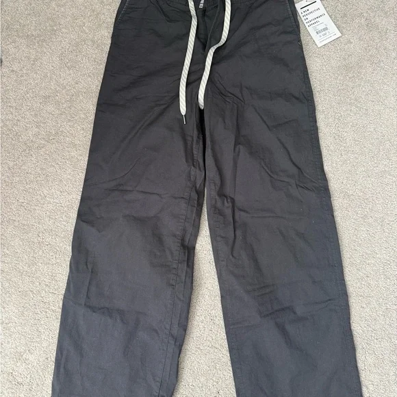 SOLD NWT Vuori Ripstop Wide Leg Pants in Charcoal sz XXS - Picture 3 of 5